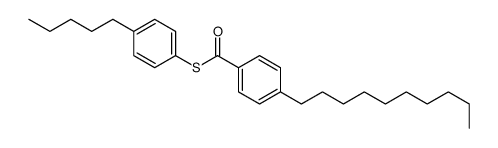 S-(4-pentylphenyl) 4-decylbenzenecarbothioate Structure