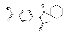 4-(1,3-dioxo-2-azaspiro[4.5]decan-2-yl)benzoic acid结构式