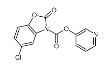 pyridin-3-yl 5-chloro-2-oxo-1,3-benzoxazole-3-carboxylate结构式