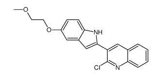 2-chloro-3-[5-(2-methoxyethoxy)-1H-indol-2-yl]quinoline Structure