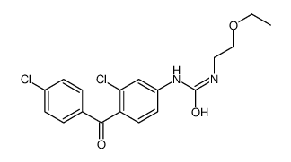 1-[3-chloro-4-(4-chlorobenzoyl)phenyl]-3-(2-ethoxyethyl)urea Structure