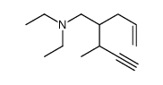 2-but-3-yn-2-yl-N,N-diethylpent-4-en-1-amine Structure
