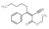 2-Octenoic acid,2-cyano-3-phenyl-, ethyl ester结构式