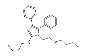 2-butylsulfanyl-1-(2-butylsulfanylethyl)-4,5-diphenylimidazole Structure
