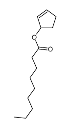 cyclopent-2-en-1-yl nonanoate结构式