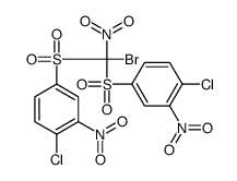 4-[bromo-(4-chloro-3-nitrophenyl)sulfonyl-nitromethyl]sulfonyl-1-chloro-2-nitrobenzene Structure
