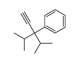 (4-methyl-3-propan-2-ylpent-1-yn-3-yl)benzene结构式