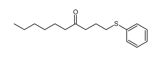 1-phenylsulfanyl-decan-4-one结构式