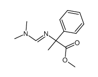 2-(Dimethylamino-methyleneamino)-2-phenyl-propionic acid methyl ester Structure