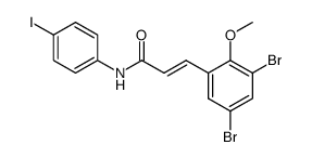 3,5-Dibrom-2-methoxy-zimtsaeure-<4-jod-anilid>结构式