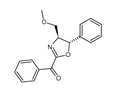 trans-(4S,5S)-2-benzoyl-4-(methoxymethyl)-5-phenyl-2-oxazoline Structure