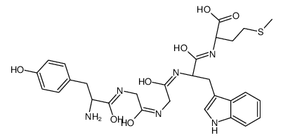 enkephalin-Met, Trp(4)- structure