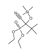 diethyl (1-cyano-2,2-dimethyl-1-((trimethylsilyl)oxy)propyl)phosphonate Structure