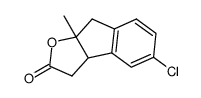 5-Chloro-8a-methyl-3,3a,8,8a-tetrahydro-indeno[2,1-b]furan-2-one Structure
