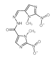 1H-Imidazole-5-carboxylicacid, 1-methyl-2-nitro-,2-[(1-methyl-2-nitro-1H-imidazol-5-yl)methylene]hydrazide结构式