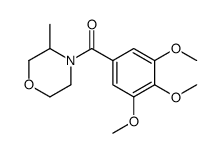 3-Methyl-4-(3,4,5-trimethoxybenzoyl)morpholine结构式