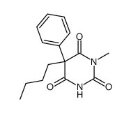 1-methyl-5-phenyl-5-butylbarbituric acid结构式