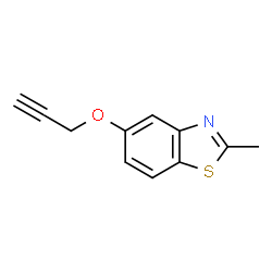 Benzothiazole, 2-methyl-5-(2-propynyloxy)- (9CI) structure