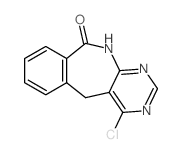1-chloro-5,11-dihydropyrimido[4,5-c][2]benzazepin-6-one结构式