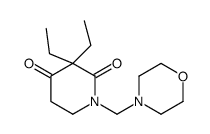 3,3-diethyl-1-(morpholin-4-ylmethyl)piperidine-2,4-dione结构式