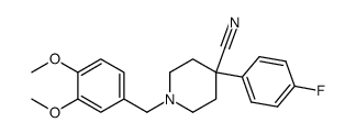 1-(3,4-dimethoxybenzyl)-4-(4-fluorophenyl)-4-cyanopiperidine结构式