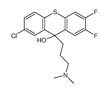 7-chloro-9-[3-(dimethylamino)propyl]-2,3-difluorothioxanthen-9-ol Structure