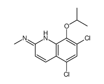 5,7-dichloro-N-methyl-8-propan-2-yloxyquinolin-2-amine结构式