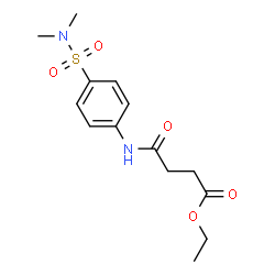 ethyl 4-({4-[(dimethylamino)sulfonyl]phenyl}amino)-4-oxobutanoate结构式