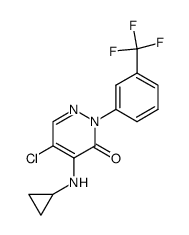 5-chloro-4-cyclopropylamino-2-(3-trifluoromethyl-phenyl)-2H-pyridazin-3-one Structure