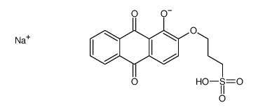 sodium,3-(1-hydroxy-9,10-dioxoanthracen-2-yl)oxypropane-1-sulfonate Structure