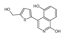5-hydroxy-4-[5-(hydroxymethyl)thiophen-2-yl]-2H-isoquinolin-1-one Structure
