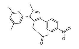 1-[1-(3,5-dimethylphenyl)-5-methyl-3-(4-nitrophenyl)pyrrol-2-yl]propan-2-one Structure