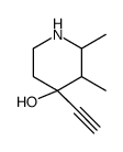 4-ethynyl-2,3-dimethylpiperidin-4-ol结构式