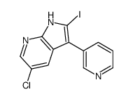 5-Chloro-2-iodo-3-(3-pyridinyl)-1H-pyrrolo[2,3-b]pyridine Structure