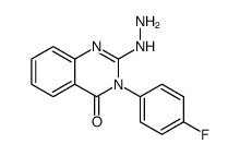 3-(4-fluorophenyl)-2-hydrazinylquinazolin-4-one Structure