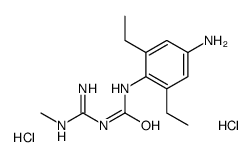 1-(4-amino-2,6-diethylphenyl)-3-(N'-methylcarbamimidoyl)urea,dihydrochloride结构式