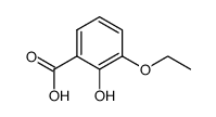 3-乙氧基-2-羟基苯甲酸结构式