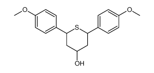 2,6-bis(4-methoxyphenyl)thian-4-ol结构式