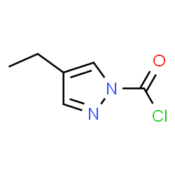 1H-Pyrazole-1-carbonyl chloride, 4-ethyl- (9CI) Structure