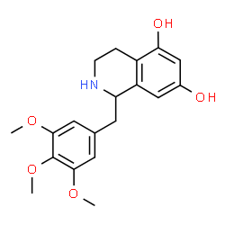 5,7-dihydroxy-1-(3,4,5-trimethoxybenzyl)-1,2,3,4-tetrahydroisoquinoline Structure