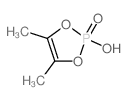 2-hydroxy-4,5-dimethyl-1,3,2λ5-dioxaphosphole 2-oxide结构式