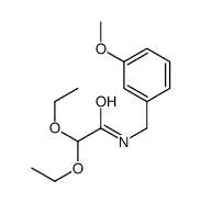 2,2-diethoxy-N-[(3-methoxyphenyl)methyl]acetamide Structure