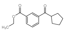 3-CARBOETHOXYPHENYL CYCLOPENTYL KETONE结构式