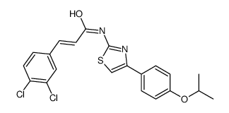 3-(3,4-dichlorophenyl)-N-[4-(4-propan-2-yloxyphenyl)-1,3-thiazol-2-yl]prop-2-enamide Structure
