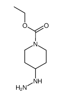 1-Piperidinecarboxylicacid,4-hydrazino-,ethylester(9CI)结构式