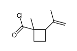 Cyclobutanecarbonyl chloride, 1-methyl-2-(1-methylethenyl)-, cis- (9CI)结构式