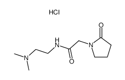 N-[2-(dimethylamino)ethyl]-2-oxo-1-pyrrolidine-acetamide monohydrochloride Structure