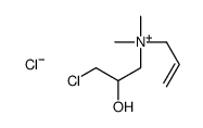 (3-chloro-2-hydroxypropyl)-dimethyl-prop-2-enylazanium,chloride Structure