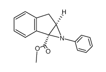 (1aR,6aS)-1-Phenyl-6,6a-dihydro-1H-1-aza-cyclopropa[a]indene-1a-carboxylic acid methyl ester结构式