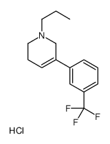 1-propyl-5-[3-(trifluoromethyl)phenyl]-3,6-dihydro-2H-pyridine,hydrochloride Structure